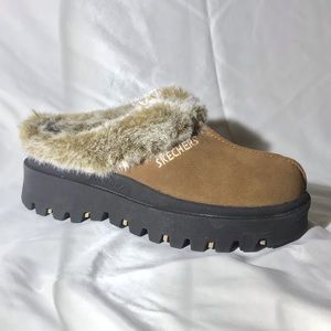 Furry slip-ons